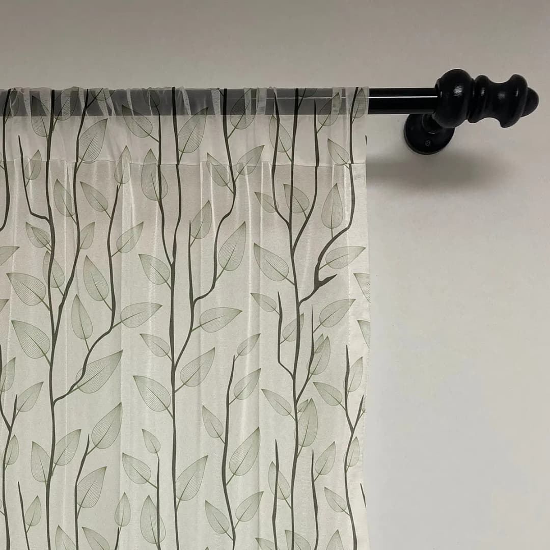 Abakuhaus Fertiggardine Blätter Typ A 2er-Set 180cm | Mehrfarbig