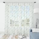 Fertiggardine Vögel 2er-Set 135cm Grün/Grün/Blau | Grün