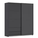 rauch Orange Schwebetürenschrank Elara | Grau