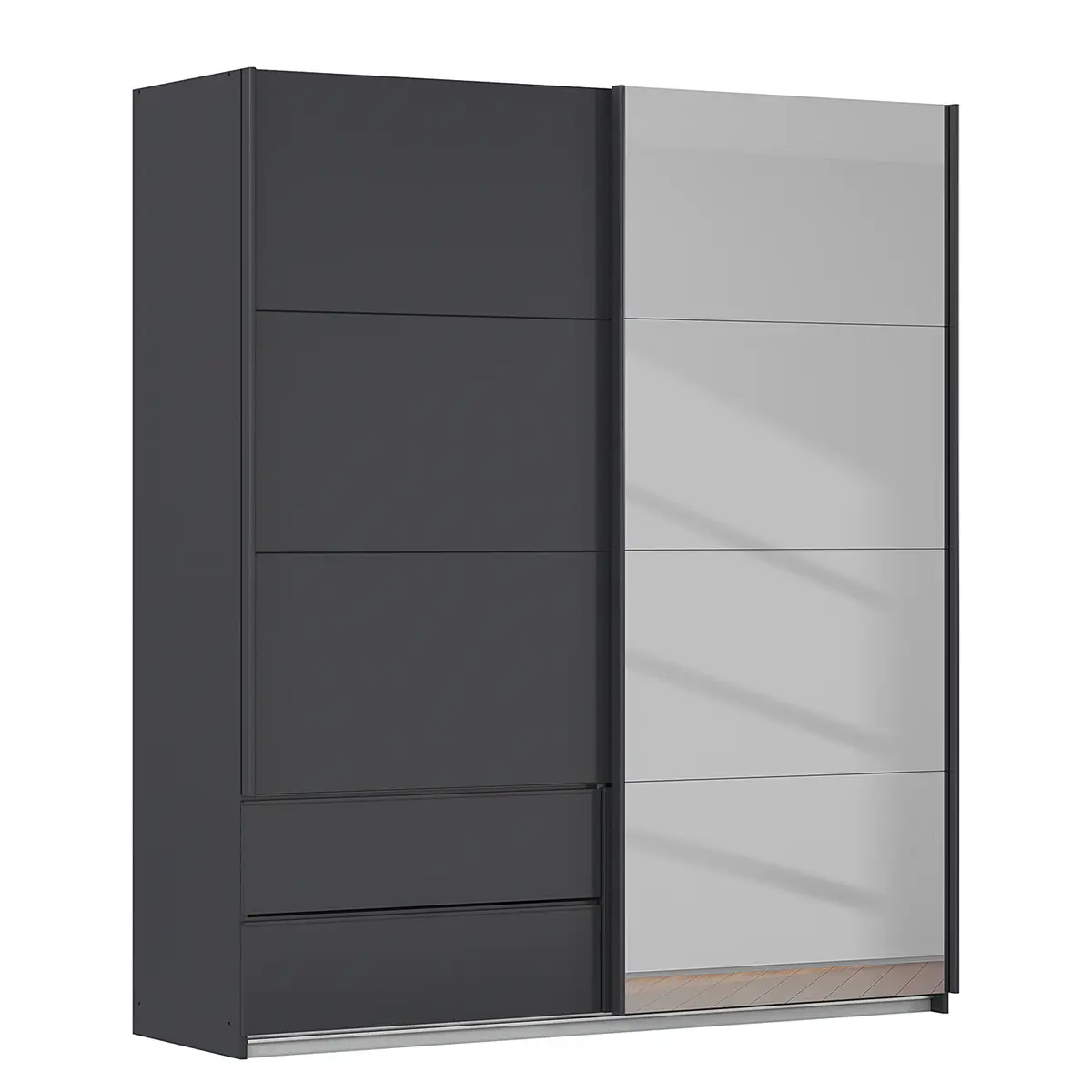 rauch Orange Schwebetürenschrank Elara | Grau