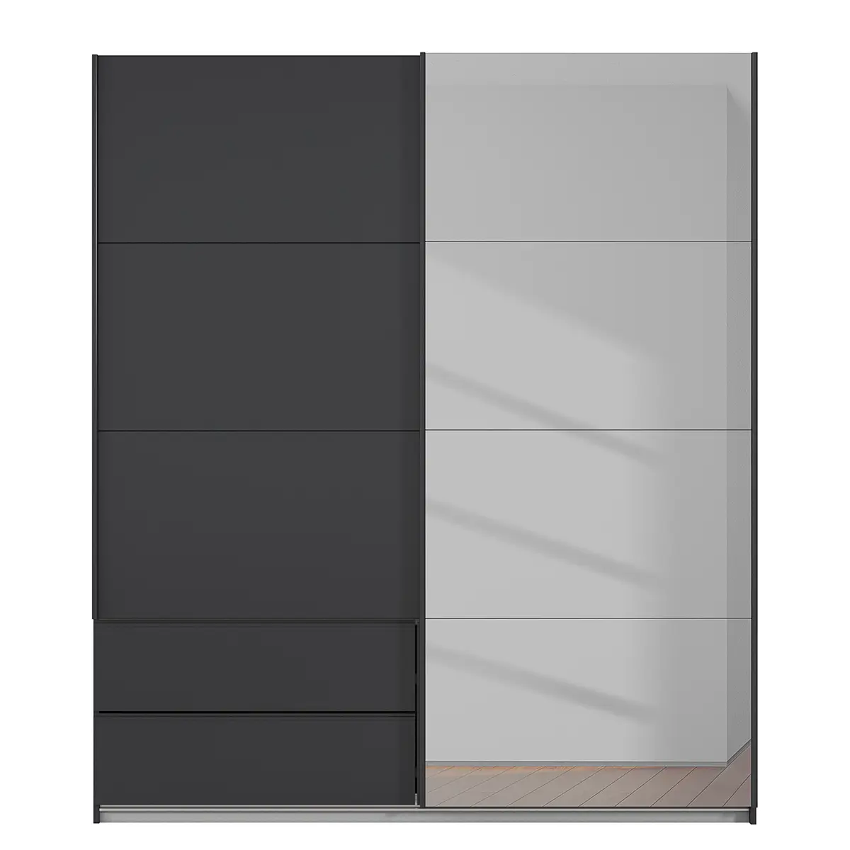 rauch Orange Schwebetürenschrank Elara | Grau