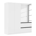 rauch Blue Drehtürenschrank Costa mit Spiegeltür 181cm | Weiß