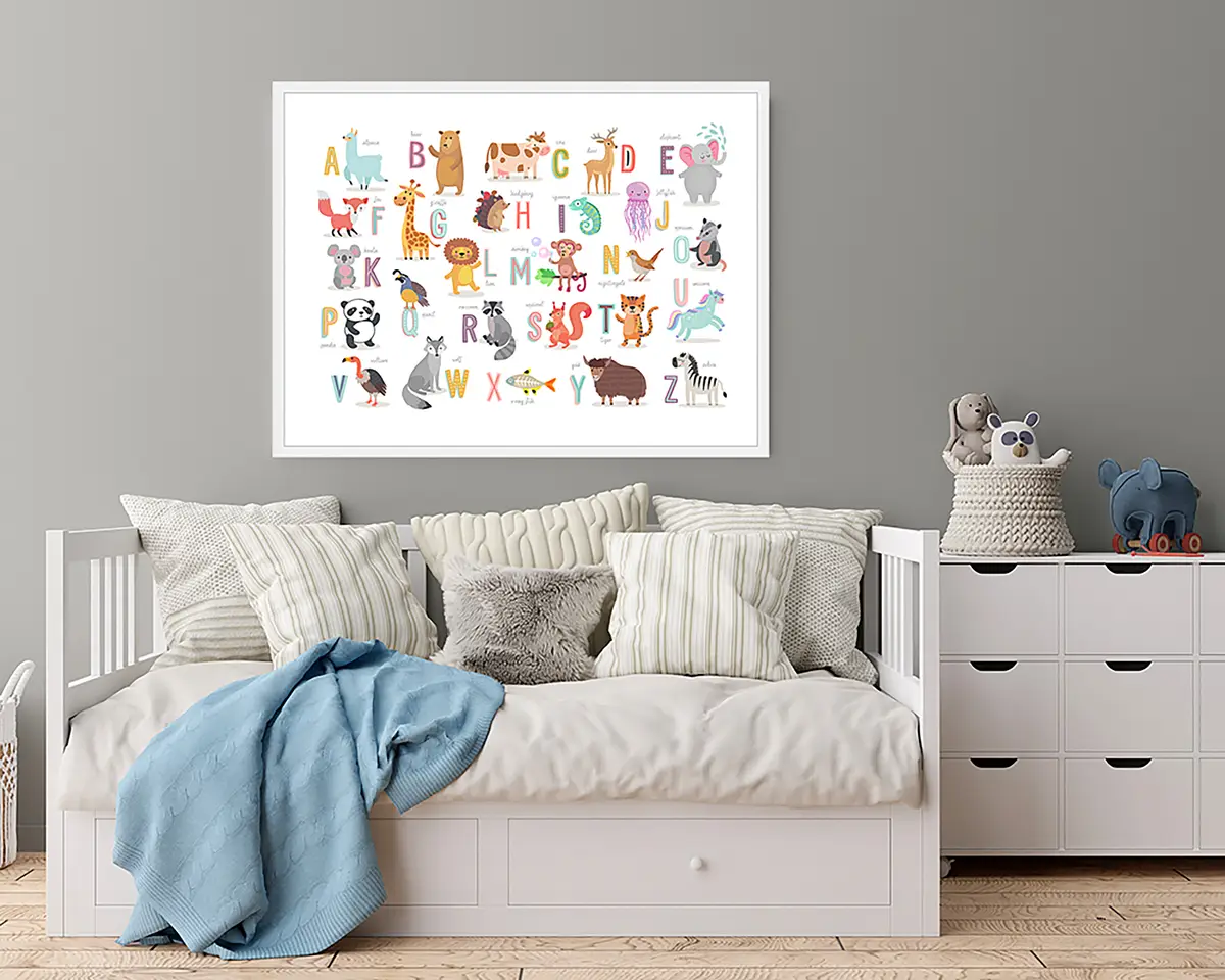 The Animal Alphabet Poster | Mehrfarbig