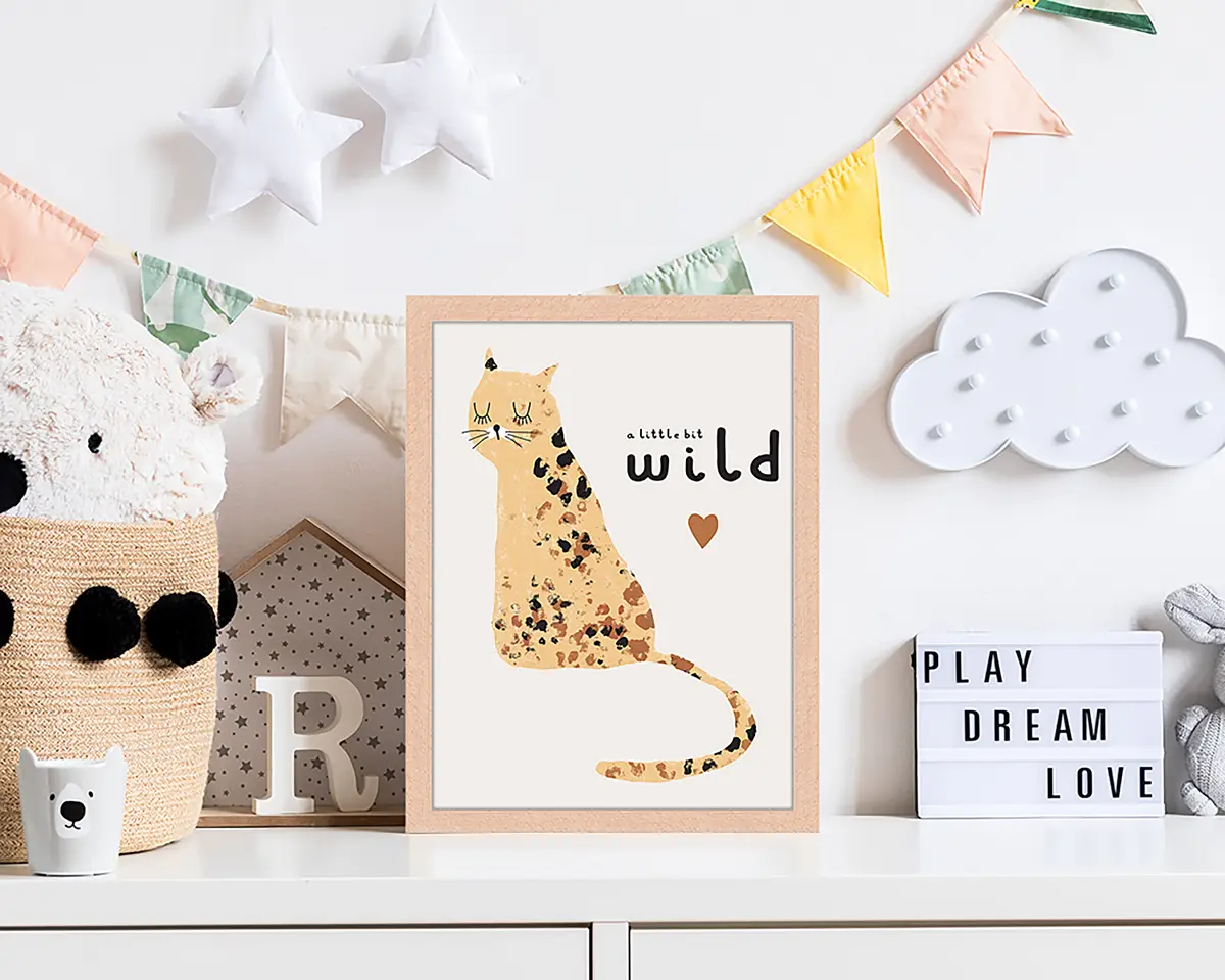 Bild A Little Bit Wild | Mehrfarbig