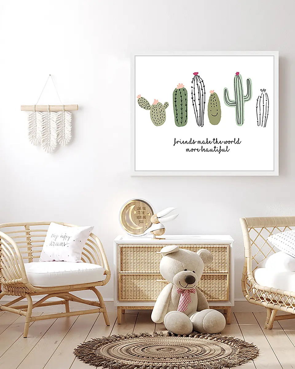 Bild Cactus Friends | Mehrfarbig