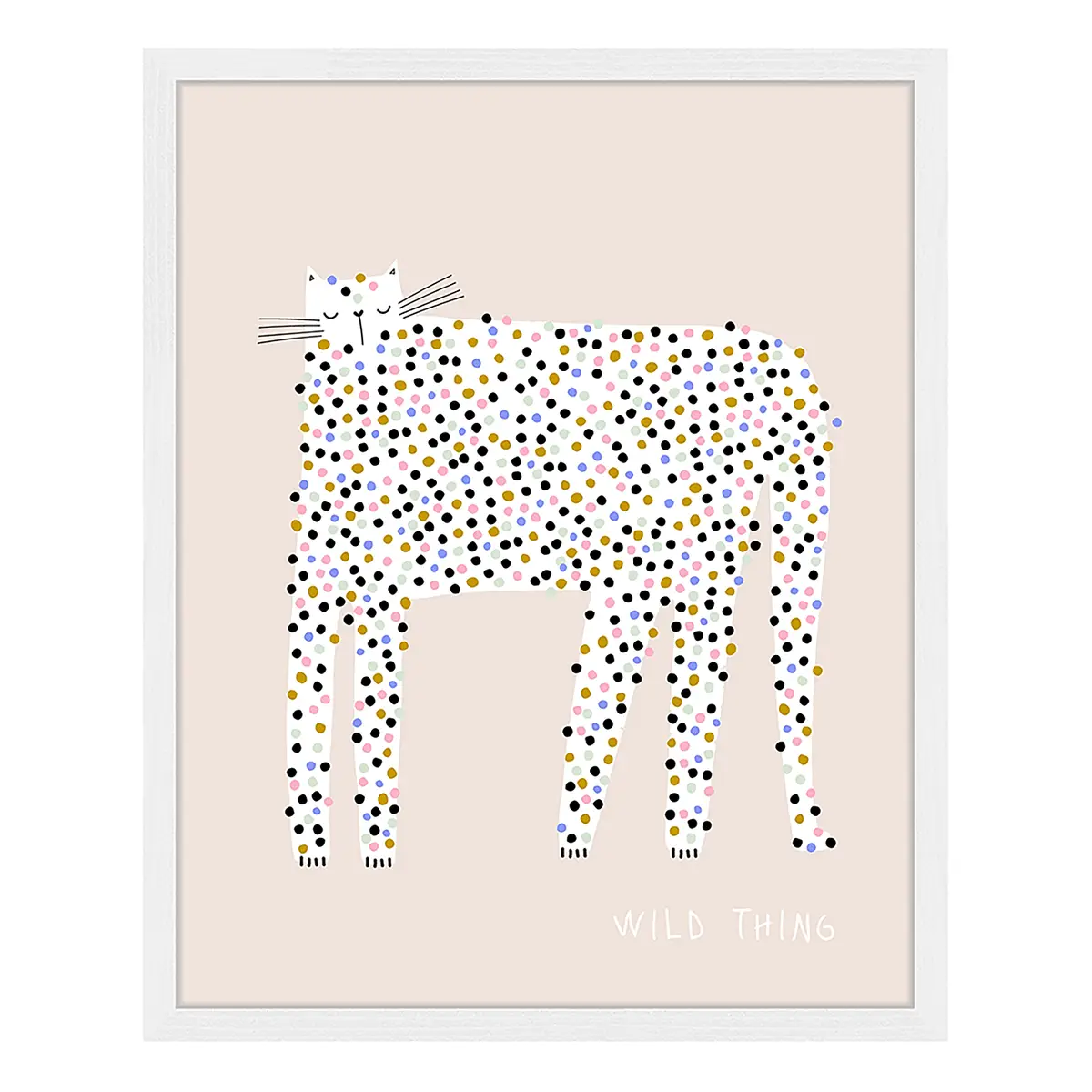 Milan Moon Bild Cool Leopard 43 x 53cm Multicolor | Mehrfarbig