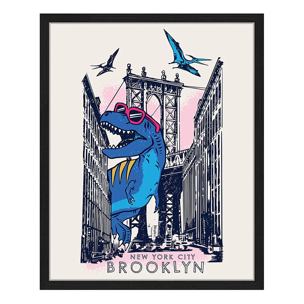 Bild Dino in NY | Mehrfarbig