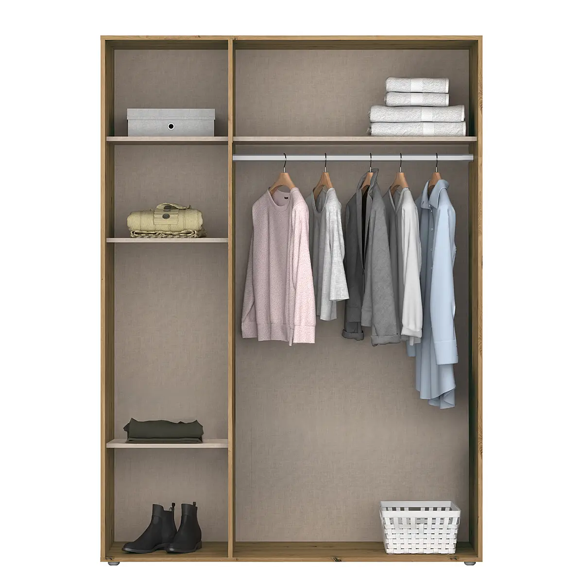 Drehtürenschrank Voyager | Braun
