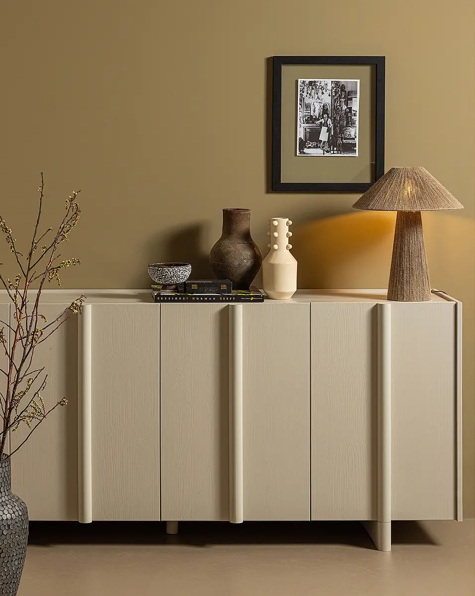 WOOOD Sideboard Basu | Weiß