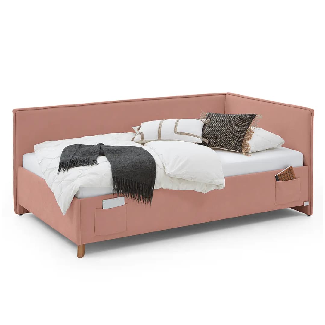 Kojenbett 90 x 200cm mit Lattenrost Pink | Pink