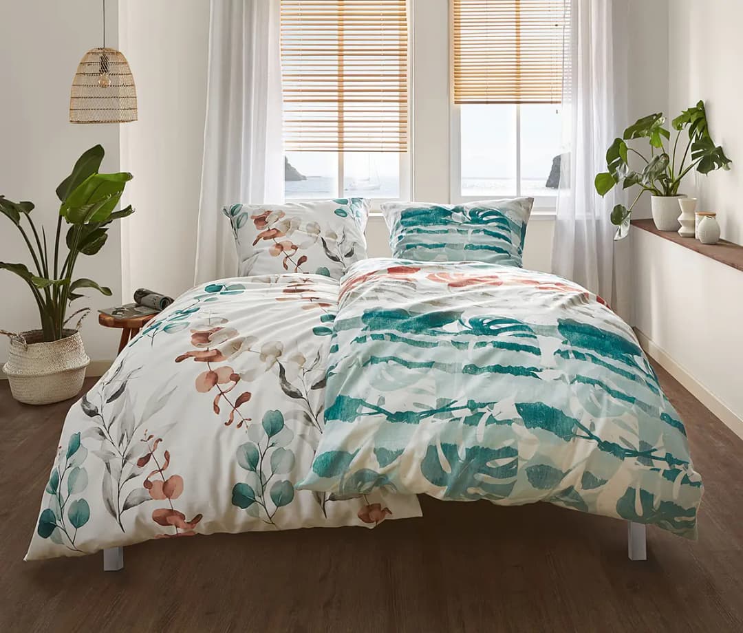Kleine Wolke Mako-Satin Bettwäsche Jill | Blau