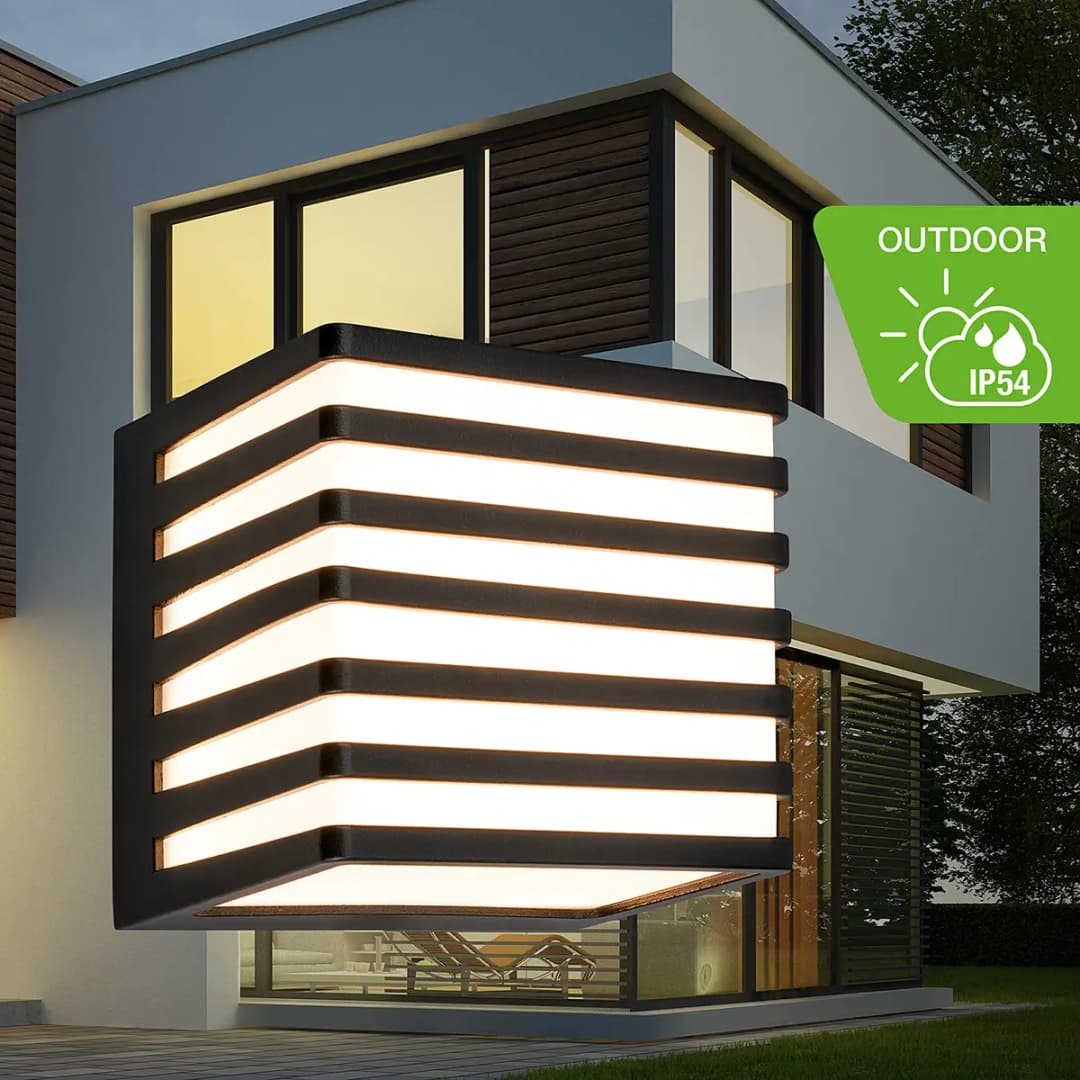 LED-Wandleuchte Leka | Schwarz