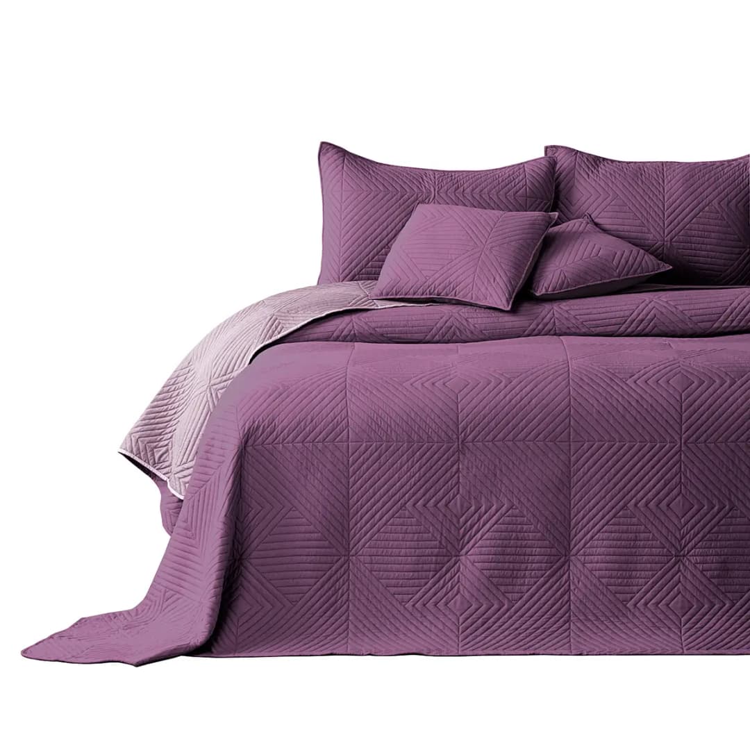 Tagesdecke 170 x 210cm Pink/Violett/Violett Microfaser