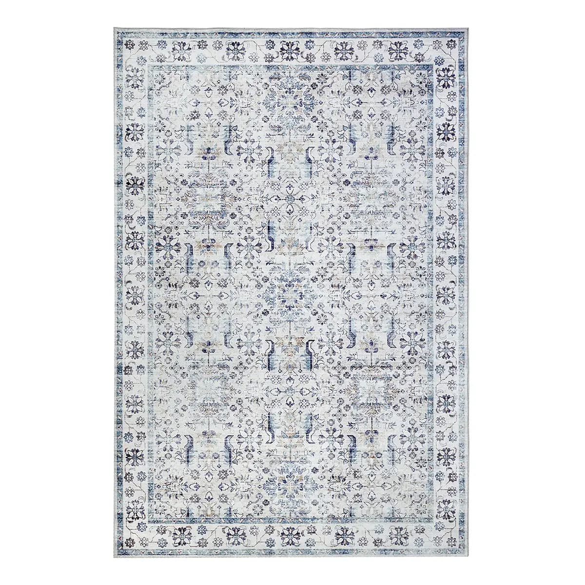 Kurzflorteppich Saveh | Blau