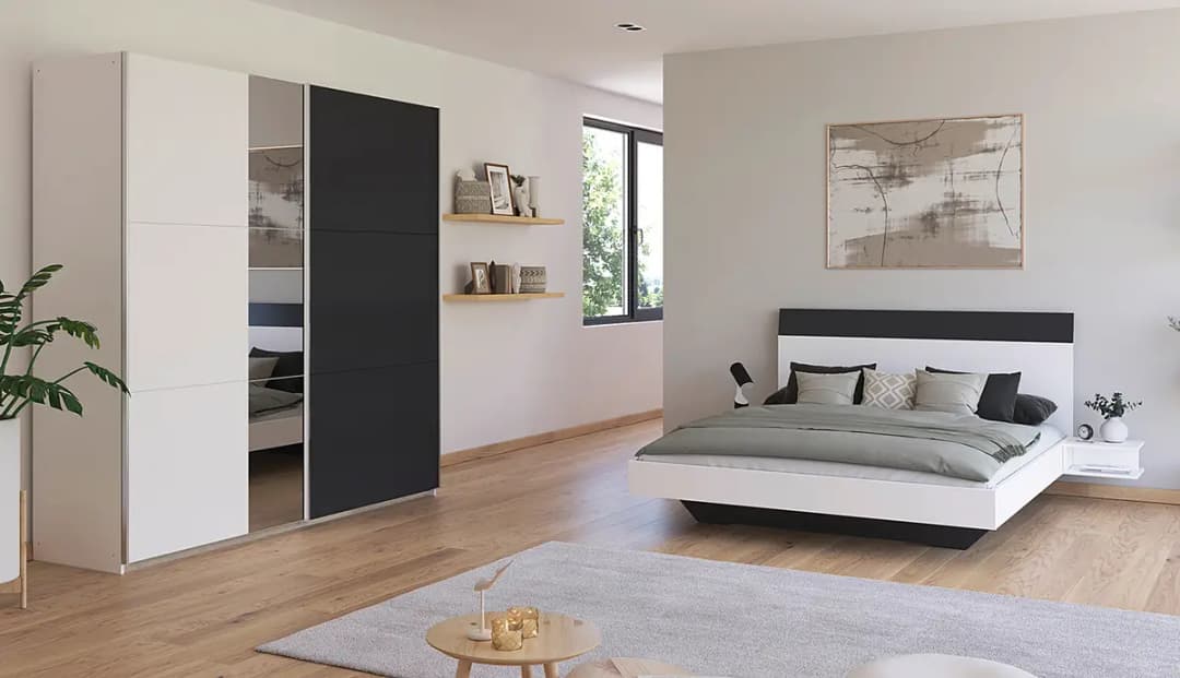 rauch Blue Schlafzimmerset 2-teilig Schweber 160 x 200cm | Weiß