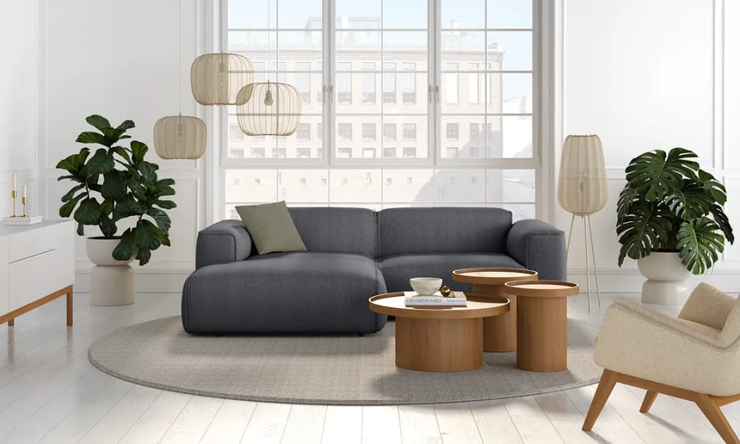 Ecksofa Saia | Grau