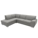Ecksofa Grau Kunstleder Jami | Grau