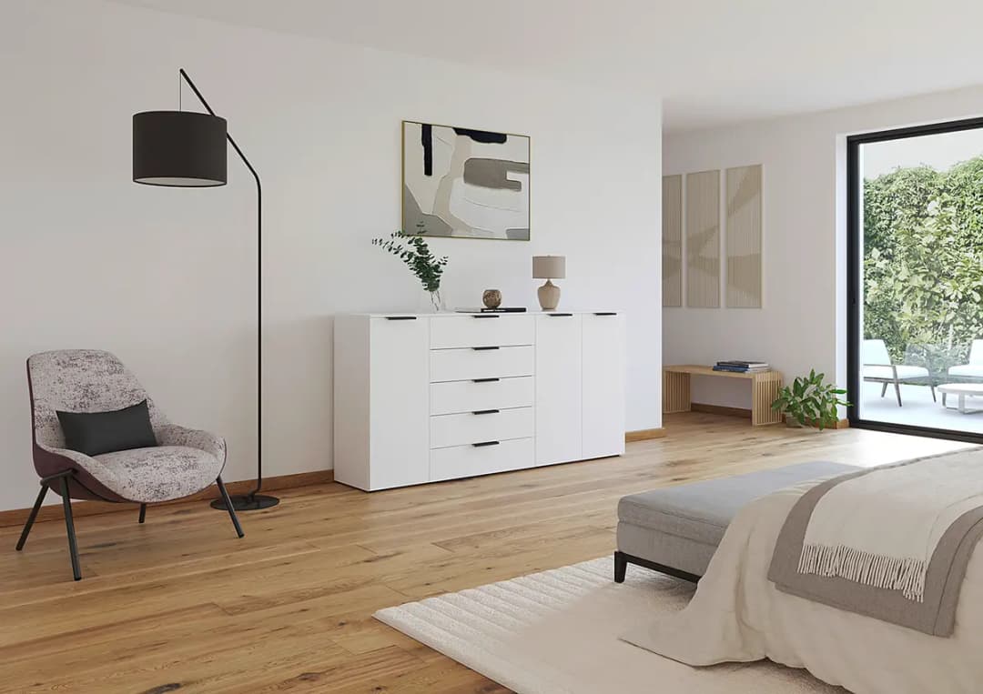 Sideboard Flipp 200cm | Weiß