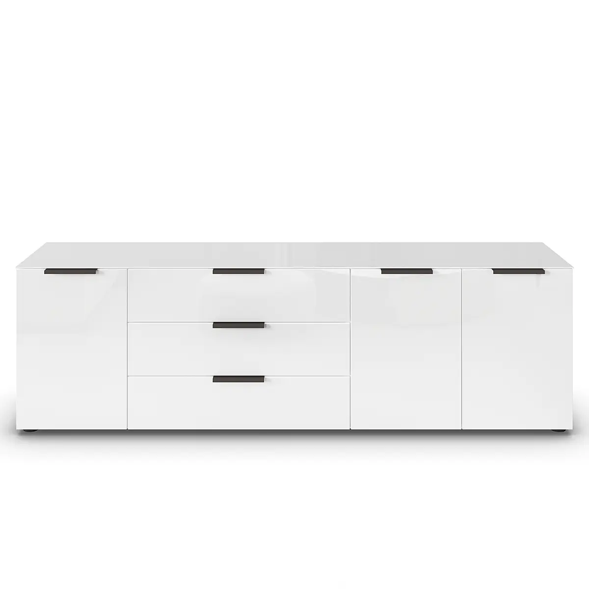 rauch Orange TV-Lowboard Flipp Glas Typ B | Weiß