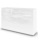 Sideboard Flipp Glas Typ A 160cm Weiß/Weiß | Weiß