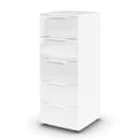 rauch Orange Kommode Flipp Glas 5 Schubladen Typ A 40cm Weiß/Weiß