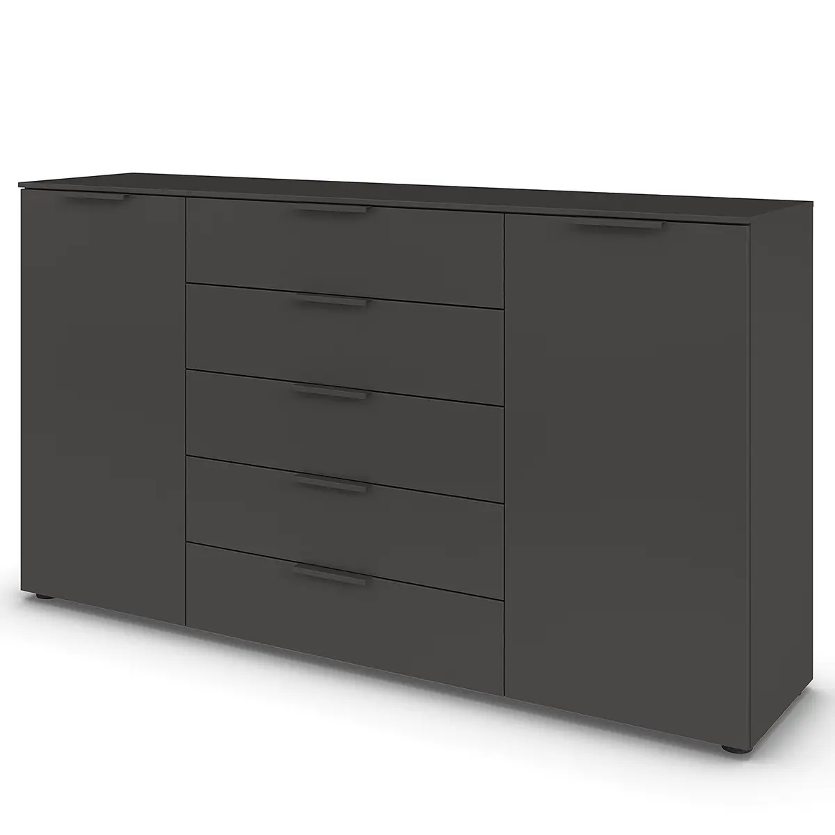 Sideboard Flipp 180cm Grau/Graphit | Grau