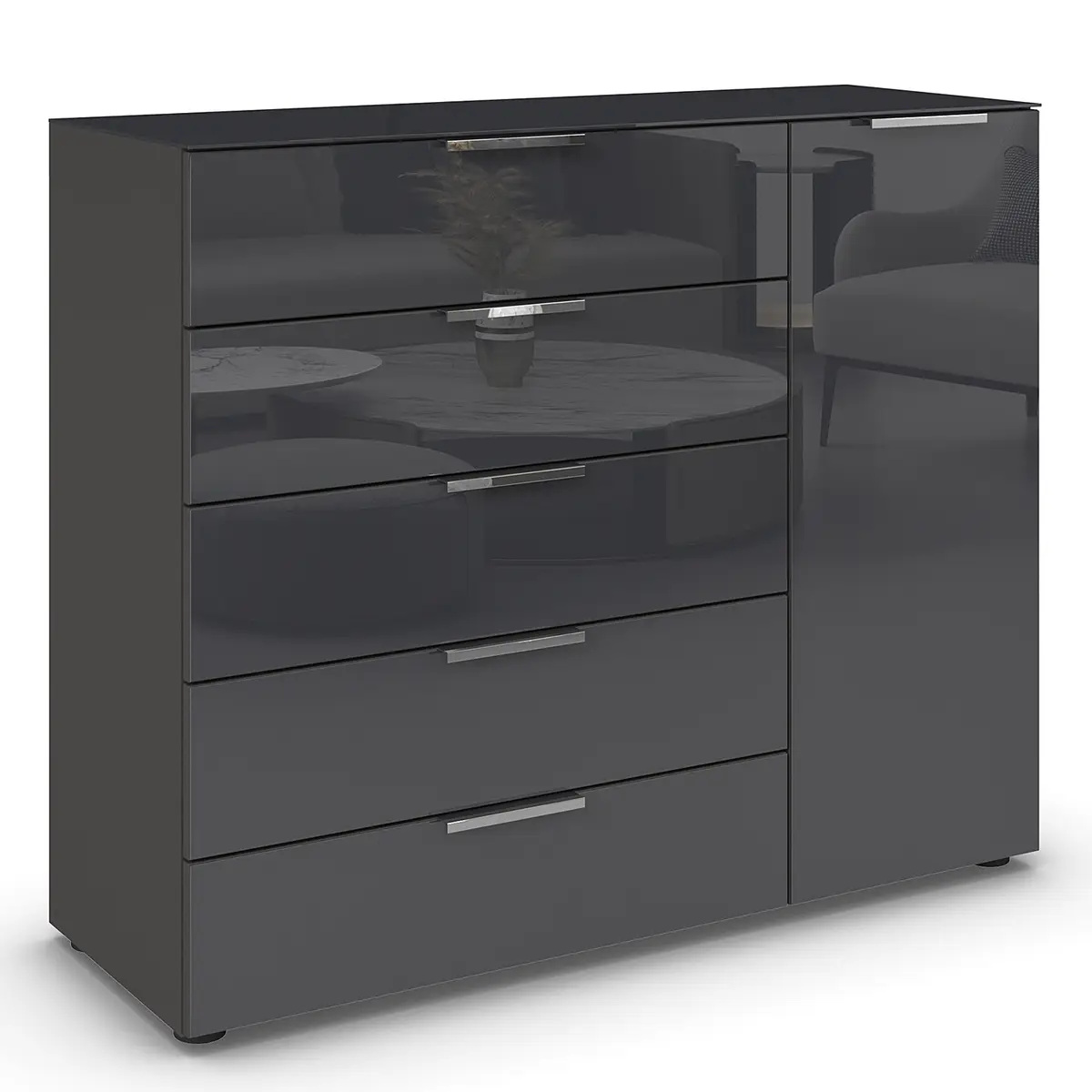 rauch Orange Kommode Flipp | Grau