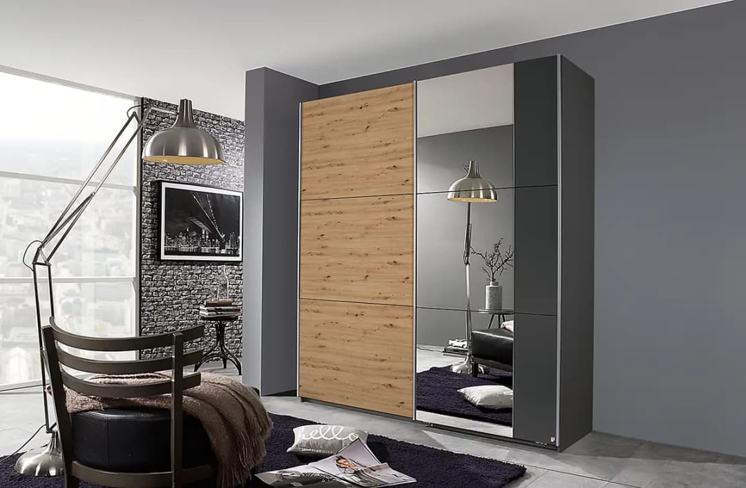 Schwebetürenschrank Aurelio | Holztöne