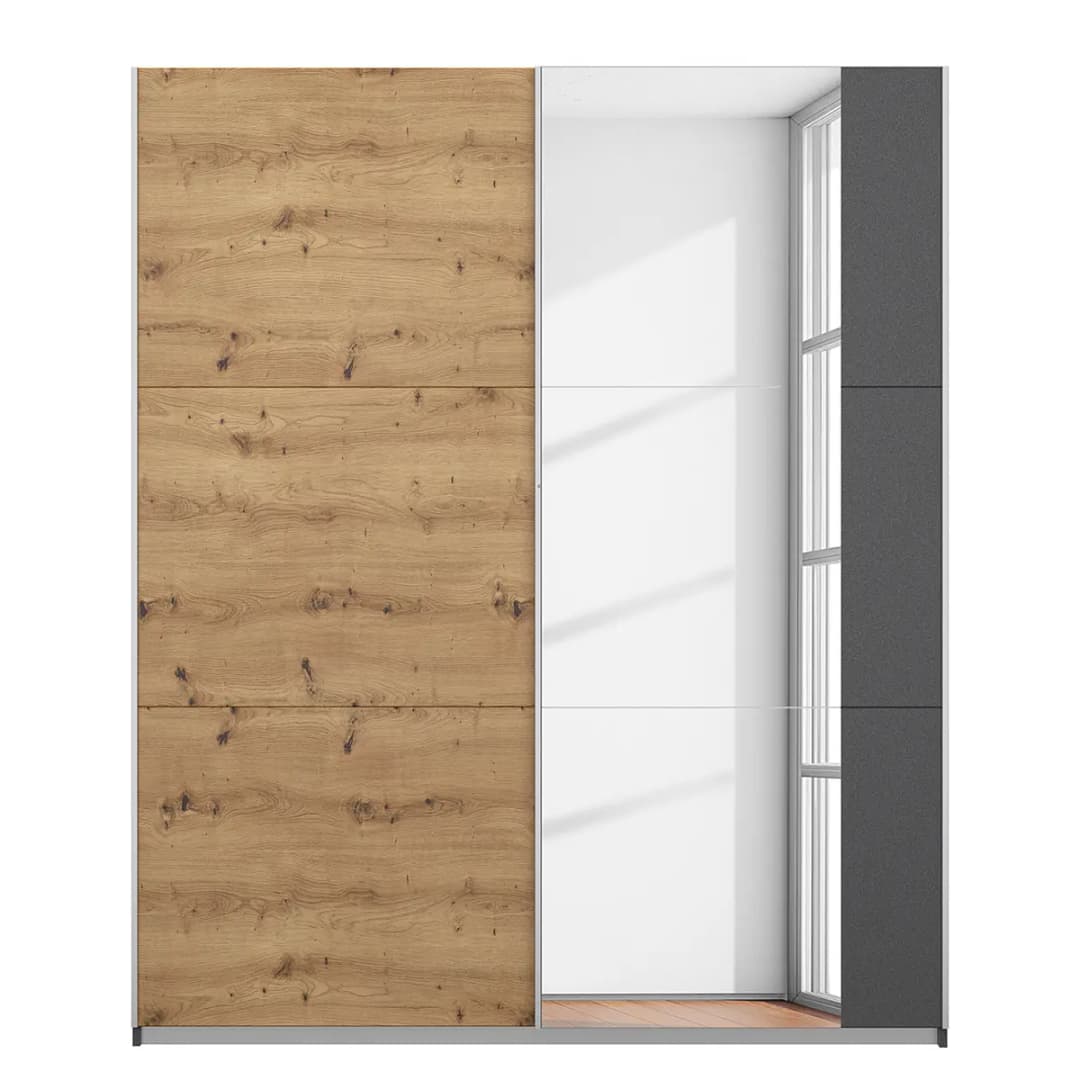 Schwebetürenschrank Aurelio | Holztöne