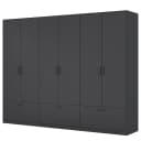 rauch Blue Drehtürenschrank Bari Typ B 270cm Grau/Graumetallic | Grau