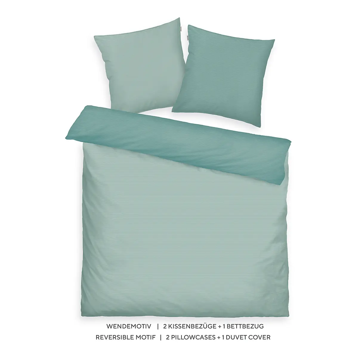 Tom Tailor Satin-Bettwäsche 200x220 cm | Türkis