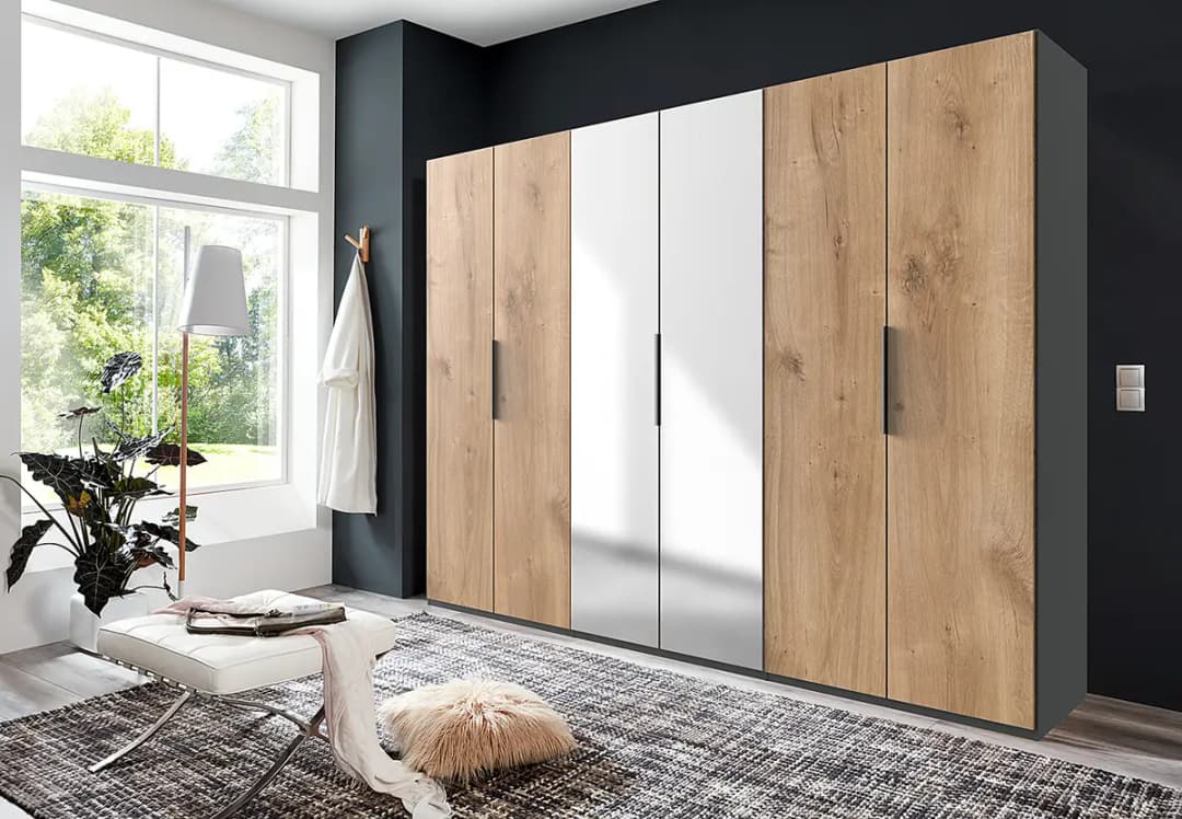 Drehtürenschrank Level36 | Holztöne