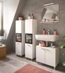 Badezimmerset 4-teilig Kombi C | Weiß