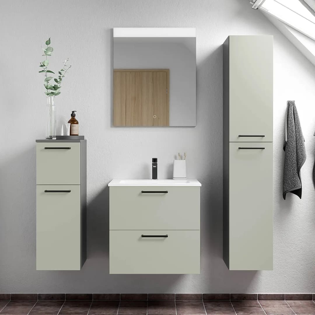 Badezimmerset MYBA XV 4-teilig 120cm Grün/Beigegrün | Grün