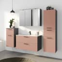 Badezimmerset MYBA XVII 4-teilig 190cm Pink/Altrosa | Rosa