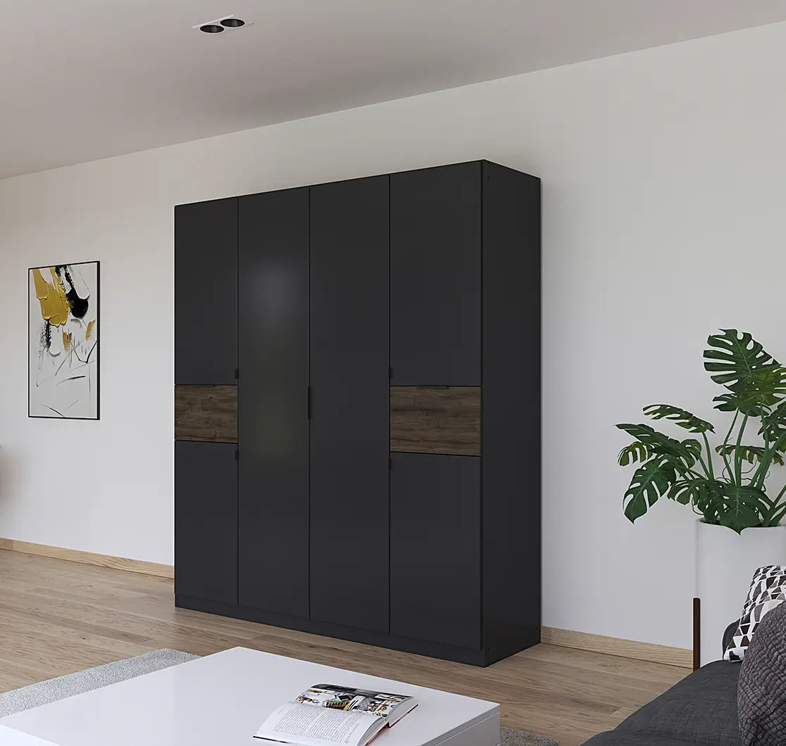rauch Blue Drehtürenschrank Ticao | Grau