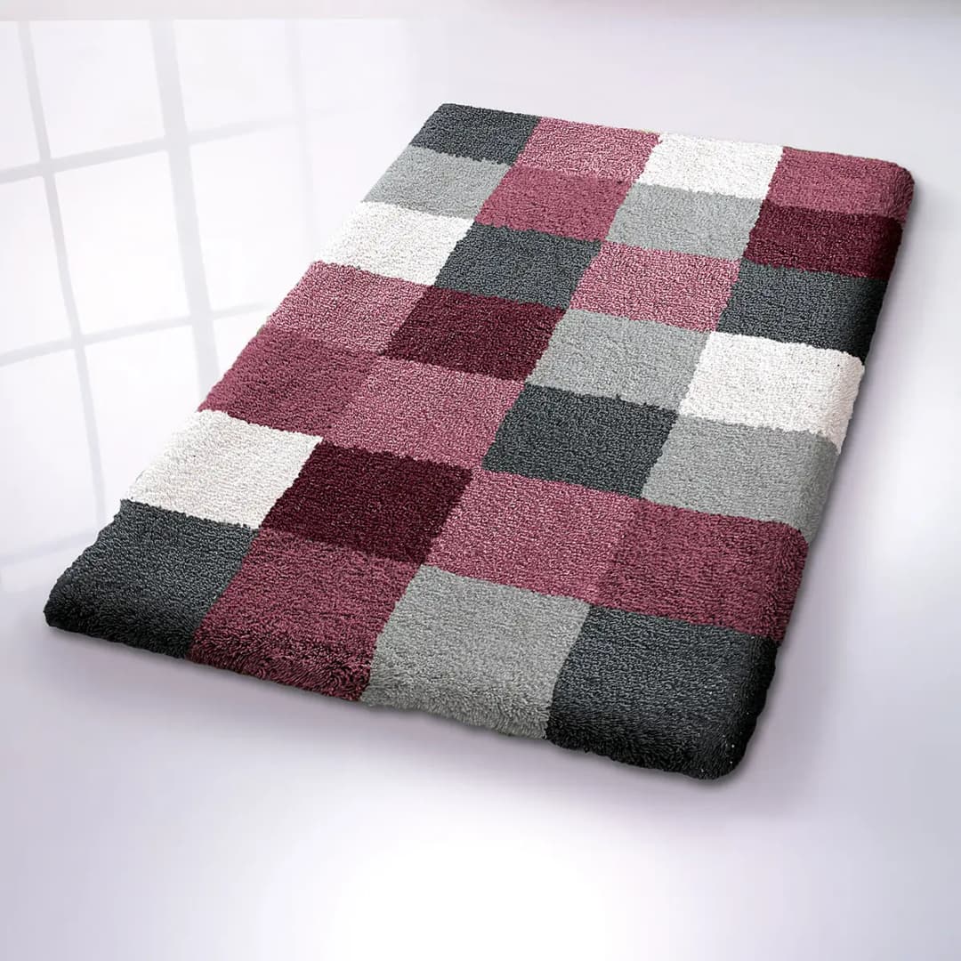 Badteppich Caro 70 x 120cm Pink/Altrosa | Rosa