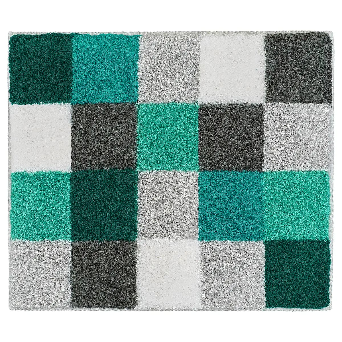 Kleine Wolke Badteppich Caro 55 x 65cm Grün/Petrol | Grün