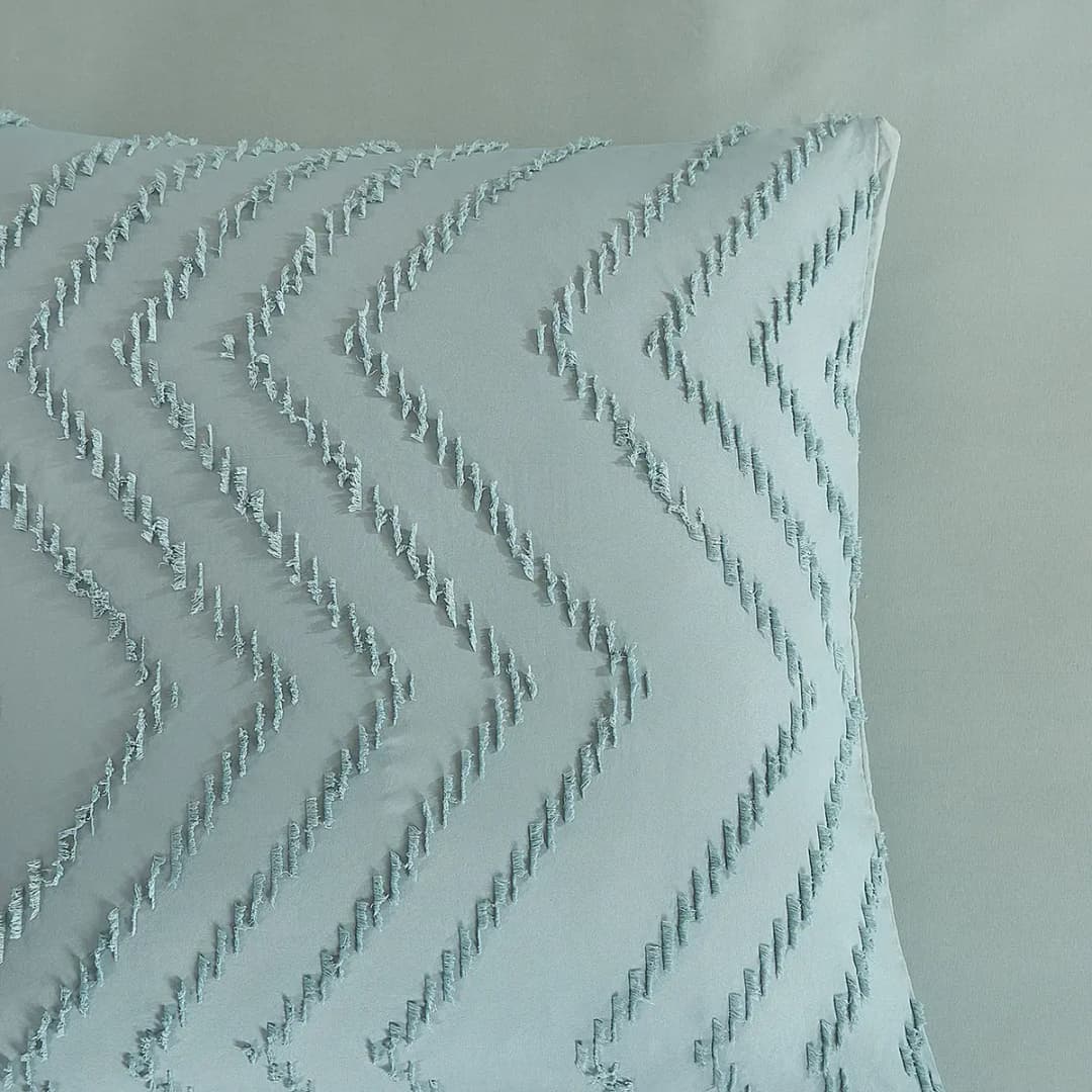 Microfaser Bettwäsche Zigzag | Grün