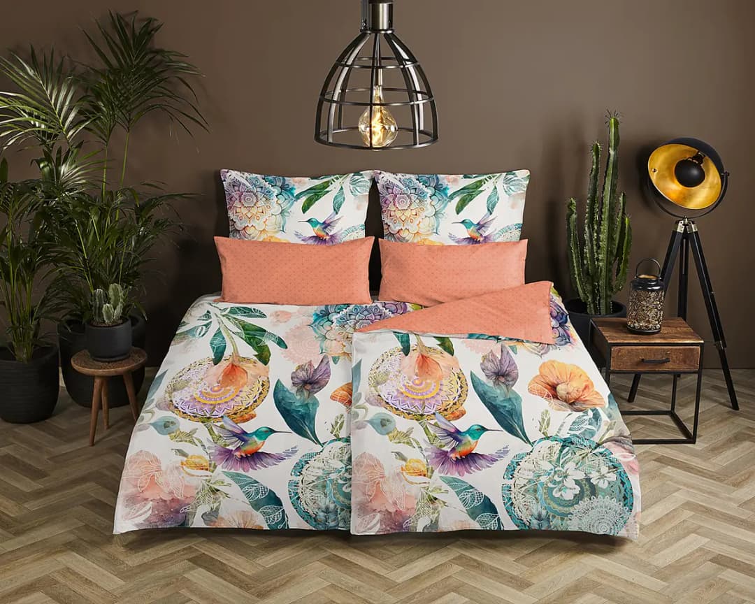 HIP Satin Bettwäsche Bernice | Mehrfarbig