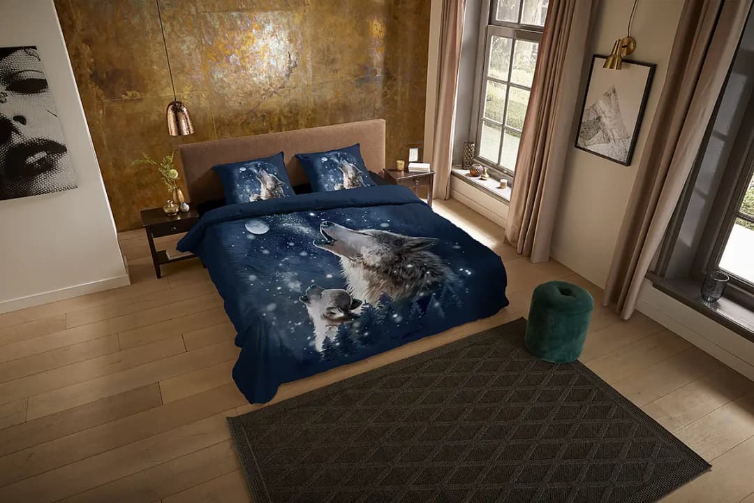 Microfaser Bettwäsche Moon | Blau