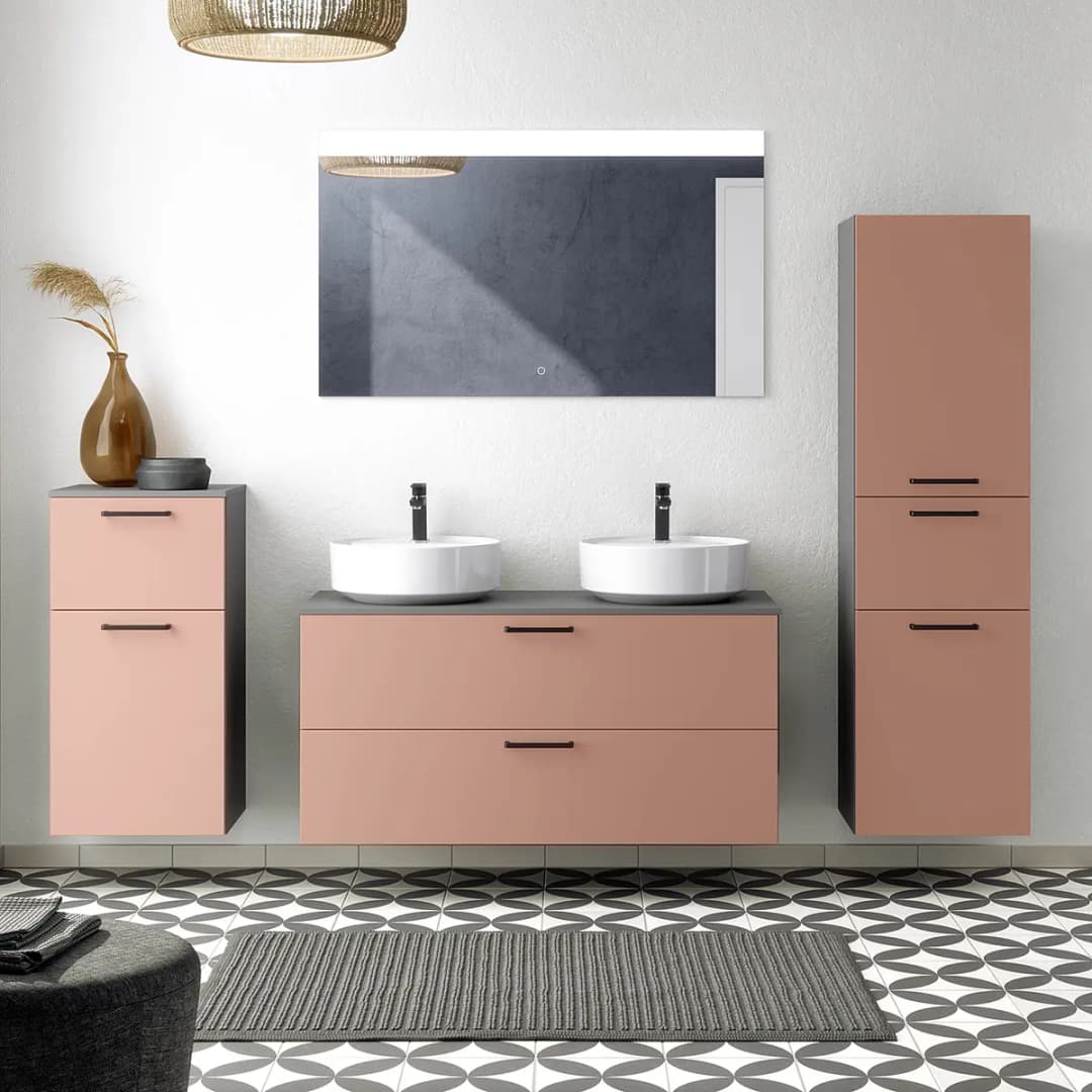 Badezimmerset MYBA LXIII 2-teilig | Rosa