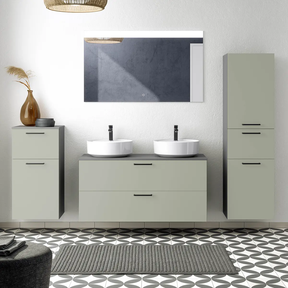 Badezimmerset MYBA LXVII 4-teilig | Grün