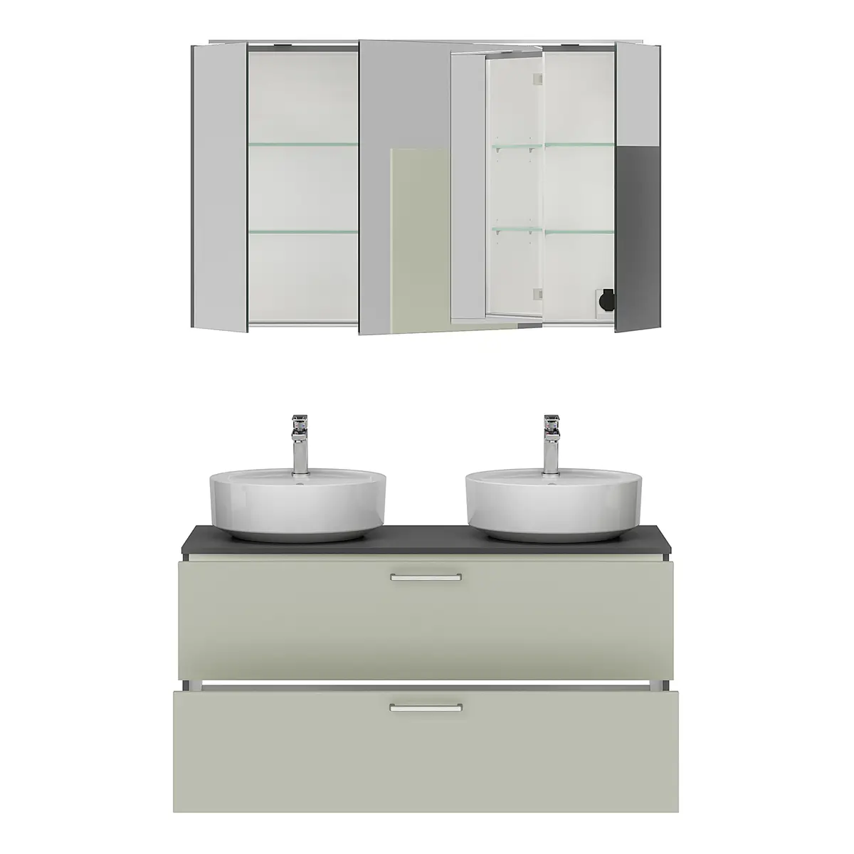 Badezimmerset MYBA LXIV 2-teilig | Beige