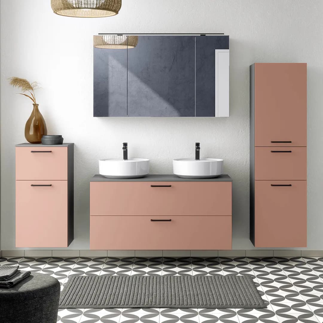 Badezimmerset MYBA LXIX 4-teilig | Rosa