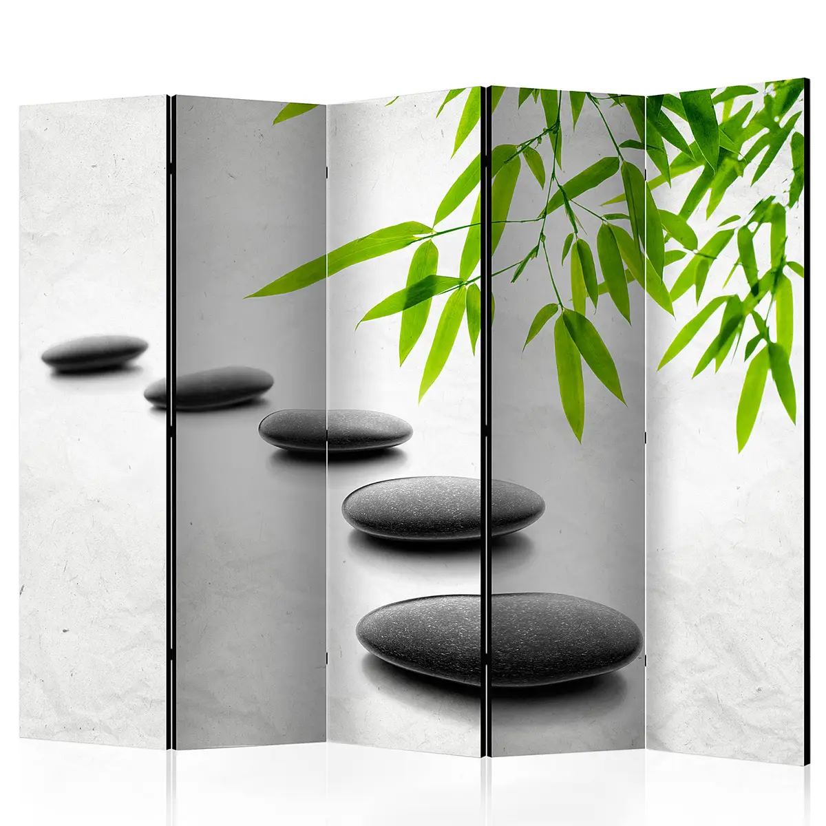 Artgeist Paravent Zen Stones | Grau