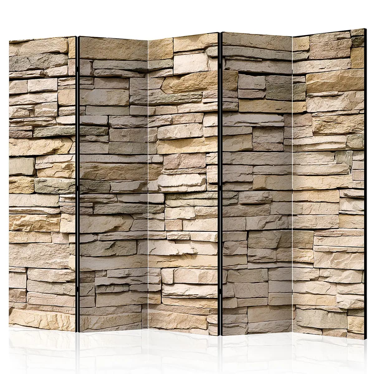 Paravent Decorative Stone | Braun