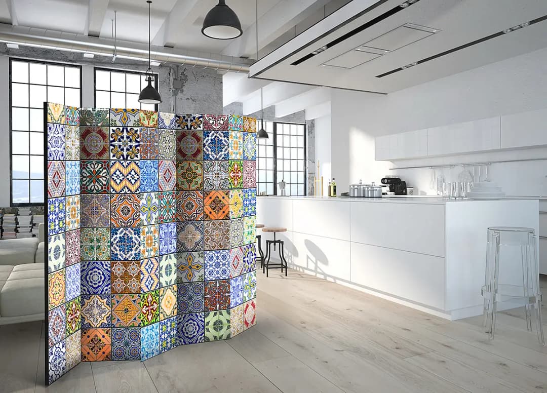Paravent Colorful Mosaic | Mehrfarbig