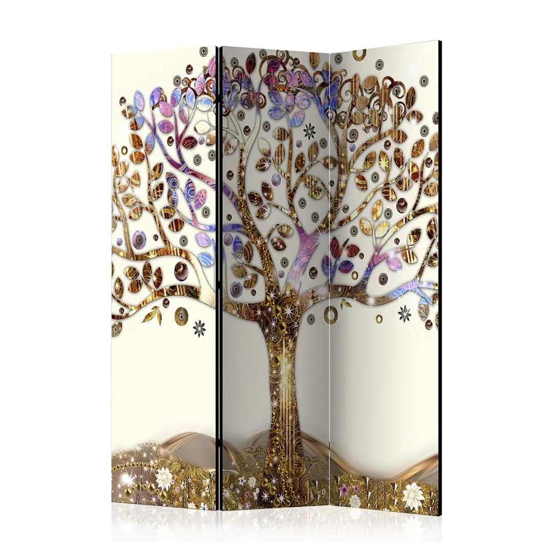 Paravent Golden Tree | Mehrfarbig