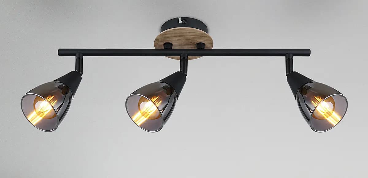 Globo Lighting Deckenleuchte Mubby | Schwarz